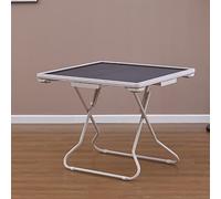 Mesa de juego plegable con portavasos y bandejas para 4 jugadores, portátil multiusos para juegos de mahjong, póquer y dominó