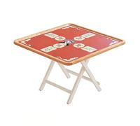 Mesa de juego plegable con superficie antideslizante, portátil y ligera para fiestas en casa y juegos de cartas