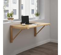 Mesa de lavandería flotante de madera, mesa de cocina plegable para ahorrar espacio, fácil de montar para cocina, lavandería, oficina, restaurante