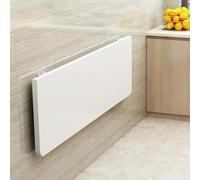 Mesa de lavandería plegable montada en la pared, superficie de trabajo compacta y duradera para lavandería, balcón u oficina, diseño de hojas caídas que ahorra espacio para un uso versátil