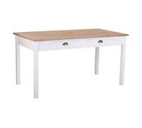 Mesa de madera blanca 150x80x78