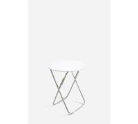 MESA DE MADERA PLEGABLE RED. BLANCA D.60X70 cm