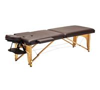 Mesa de masaje portátil, cama de masaje plegable con reposacabezas y soporte para brazos, sillón de belleza ajustable y liviano para salón de terapia SPA con bolsa de transporte(C)