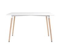 Mesa de mdf rectangular pia blanco 120x70x75cm