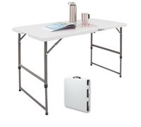 Mesa de Mercadillo Empapelar Mesilla Camping Jardín Plegable Höhenverstellba