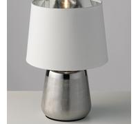 MESA DE MESA ÉXTASIS PLATA/BLANCA 1XE14 17X29CM