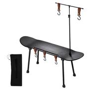 Mesa de monopatín plegable portátil | Mesa de picnic y camping al aire libre | Escritorio plegable para senderismo y barbacoas | Diseño elegante y ahorra espacio para un fácil transporte