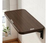 Mesa De Montada En La Pared Escritorio, Incluye Soporte y Tornillos | Estantes para plantas de ventana, Instalación mediante perforación para Comedor, Habitación, Estudio, 15-30kg(Walnut,40X30CM)