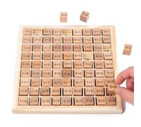 Mesa de Multiplicación de Madera,Juego de ejercicios de multiplicación Tabla Juego Matemática para Niños Preescolares Juguetes Montessori Regalos Regalo de Juguetes Educativos para Niños