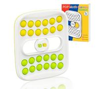 Mesa de multiplicación digital P0PP, juguete de matemáticas, juguete de hoyuelos arcoíris, juego de matemáticas, juego de matemáticas, amarillo y verde