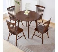 Mesa de negociación redonda pequeña para oficina, ventas, sala de descanso, café o comedor, mesa de reuniones de 2 a 4 personas, escritorio compacto multiusos para espacios pequeños