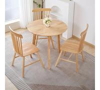 Mesa de negociación redonda pequeña para oficina, ventas, sala de descanso, café o comedor, mesa de reuniones de 2 a 4 personas, escritorio compacto multiusos para espacios pequeños