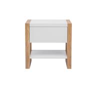 Mesa de noche blanco y roble ARMEL