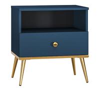 Mesa De Noche Marina 50x34x54cm Azul Oscuro
