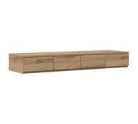 Mesa de Noche Moderna de Roble Artesanal con 3 Cajones | Mesita Estilosa para el Dormitorio | Superficie Lisa | Madera Elaborada | Solución Ideal de Almacenamiento para Objetos Personales | Muebles P