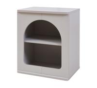 Mesa de noche trorhun 48x40x30 cm - gris [en.casa]