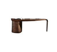 Mesa De Oficina Escritorio de madera maciza Escritorio de oficina simple Escritorio de jefe Escritorio de presidente de color nogal Escritorio ejecutivo de villa Escritorio Con Almacenamiento(160*85*7