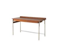 Mesa De Oficina Escritorio de madera maciza for estudio, mesa de escritura for el hogar, dormitorio, escritorio for ordenador, sala de estar, apartamento pequeño, mesa de té de negociación, banco de t
