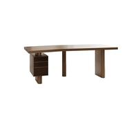 Mesa De Oficina Mueble de oficina pequeño de madera maciza con cajones, ideal for el banco de trabajo del jefe, mesa sencilla for consulta médica y estética. Escritorio Con Almacenamiento(160x80x73cm)