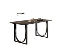 Mesa De Oficina Tablero de roca Retro francés, escritorio for ordenador de casa, escritorio Simple for sala de estar, mesa de té negra, mesa de comedor, escritorio for ordenador de dormitorio Escritor
