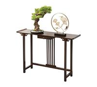 Mesa de ofrenda de Buda, altar de madera maciza de estilo chino moderno con cabeza elevada, incienso y gabinete de Dios de la riqueza, mesa de porche simple para decoración budista del hogar