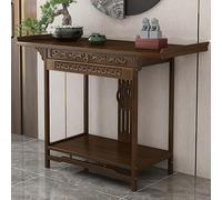 Mesa de oración y meditación de pie, Mesa de Altar de Santuario Personal, nicho de Buda, gabinete Chino, meditación con Almacenamiento, Altar de Madera Maciza, gabinete Budista para Espacios pequeños