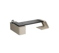 Mesa de ordenador, banco de trabajo de oficina moderno de madera maciza con armario lateral, mesa de almacenamiento simple, escritorio grande, adecuado para estudio, mesa de juego empresarial (190 x