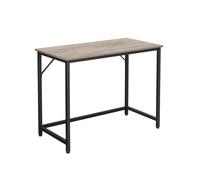 Mesa de Ordenador Greige y Negro