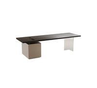 Mesa de ordenador, mesa de oficina, banco de trabajo de madera maciza simple para liderazgo, pequeño escritorio ejecutivo moderno, muebles de decoración del hogar con almacenamiento, escritorio de