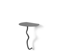 Ferm Living Mesa de pared Curvature Black Brass