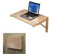 Mesa de pared plegable de madera maciza, mesa de comedor plegable y escritorio de computadora para espacios pequeños, mesa plegable para aprender y trabajar, banco de trabajo montado en la pared.