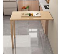 Mesa de Pared Plegable, Escritorio de Pared Abatible de Madera de Pino, Mesa Escamoteable para Espacios Pequeños, Multifunción para Oficina, Cocina, Lavandería, Dormitorio(Wood,90x60cm(35.4x23.6in))