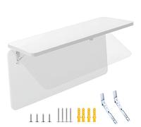 Mesa de pared plegable, escritorio de pared que ahorra espacio, mesa plegable de madera maciza para el hogar, oficina, garaje, jardín, lavandería, fácil instalación, diseño elegante
