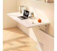 Mesa de pared plegable, escritorio flotante que ahorra espacio para cocina, comedor, oficina en casa y estudio, escritorio compacto montado en la pared para espacios pequeños, lavandería, 60 x 40 cm