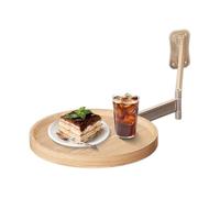Mesa de pared plegable - Escritorio redondo giratorio, estilo de almacenamiento compacto, superficie lisa y resistente | Muebles eficientes en términos de espacio para café, leche, té, pastelería, so