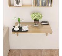 Mesa de pared plegable, mesa plegable de hojas colgantes que ahorra espacio para espacios pequeños, ideal para sala de estar, cocina, dormitorio y balcón, fácil montaje, diseño duradero