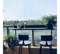 Mesa de pared plegable para exteriores, color marrón, imitación de madera, ajustable, para patio, balcón, terraza, estante portátil para laptop, 80 x 37 cm, mesa auxiliar de jardín
