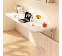 Mesa de pared plegable que ahorra espacio, elegante escritorio flotante para cocina, comedor y estudio, solución compacta de montaje en pared para espacios pequeños, diseño versátil y funcional, 120 x