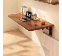 Mesa de pared plegable que ahorra espacio, escritorio flotante versátil para cocina, comedor, oficina en casa y estudio, solución compacta de montaje en pared para espacios pequeños, fácil de instalar
