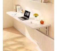 Mesa de pared plegable que ahorra espacio, escritorio flotante versátil para cocina, comedor, oficina y lavandería. Mueble de pared compacto, elegante y fácil de instalar para espacios pequeños, 120 x