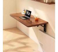 Mesa de pared plegable que ahorra espacio, escritorio flotante versátil para espacios pequeños, ideal para cocina, comedor, estudio y lavandería, solución elegante y funcional para montar en la pared