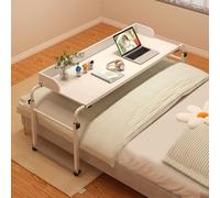 Mesa de pasatiempo, mesa debajo de la cama con ruedas sobre silla, mesa giratoria para discapacitados, mesa giratoria sobre la cama, altura ajustable, mesa plegable sobre la cama con ruedas