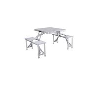Mesa De Picnic Marbueno Gris 136 X 67 X 85 CM Aluminio - Mesa De Picnic Marbueno MKP