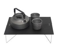 Mesa de picnic plegable portátil: mesa de bandeja rectangular, diseño plegable compacto | Fácil transporte de almacenamiento patas de mesa Click-to- Configuración rápida Almacenamiento compacto
