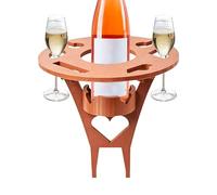 Mesa De Picnic Portátil - Mini Mesas De Playa Portátiles De 13,78 Pulgadas | Estante Para Copas De Vino Al Aire Libre Impreso En 3D | Mesa De Picnic Baja Compacta, Y Estable Para Viajar. Ácido