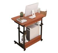 Mesa de pie for Cama, Mesa de Cama de Altura Ajustable, Escritorio de pie con Ruedas, Carrito for computadora, estación de Trabajo con Bandeja for Teclado con Ruedas for el hogar