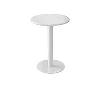 Mesa de pie redonda compacta de 39,9 cm, diseño de hierro azul, altura ajustable de 56/61 cm, perfecta para pub, cocina, sala de estar, espacios pequeños, muebles de apartamento