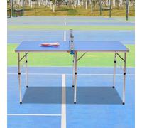 Mesa de ping pong plegable con red para interior y exterior
