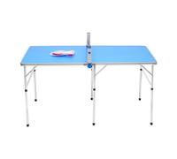 Mesa de ping pong plegable, profesional, exterior, resistente a la intemperie, plegable, altura regulable con red de ping pong