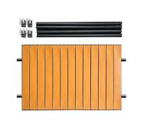 Mesa De Playa, Mesa De Carro De Jardín De Metal, Mesa De Camping Plegable Adjunto Pesado, 29.5x21.6 Pulgadas, Herramienta De Mochila De Hombro, Suministros De Picnic Al Aire Libre